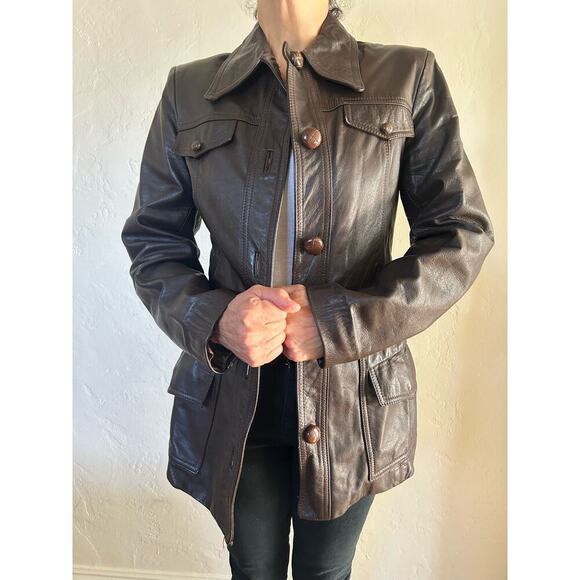 Other Jackets & Blazers - No brand vintage leather jacket